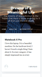 Mobile Screenshot of dreamsofameaningfullife.com